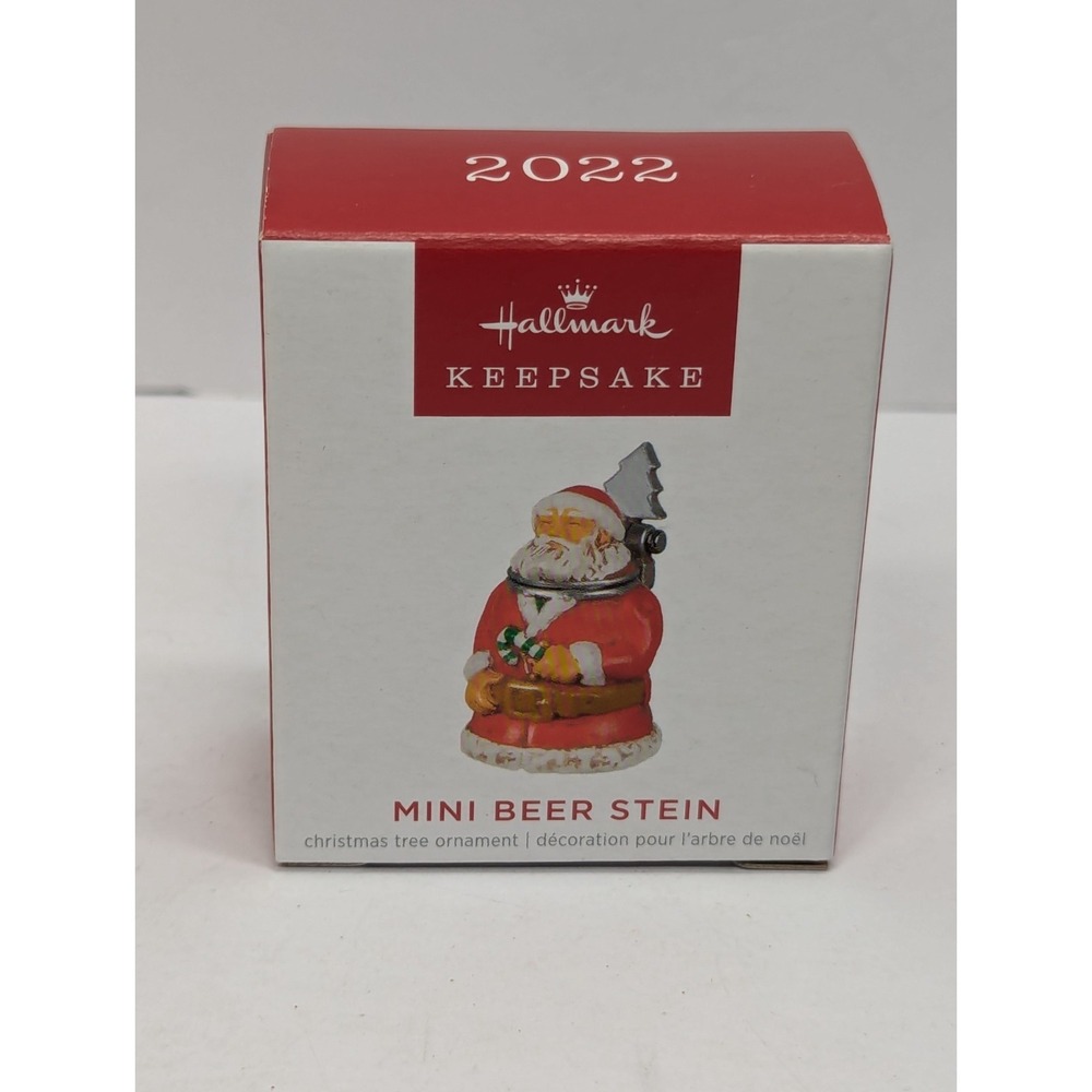 Hallmark Keepsake  "MINI" Ornament‎  Santa Beer Stein